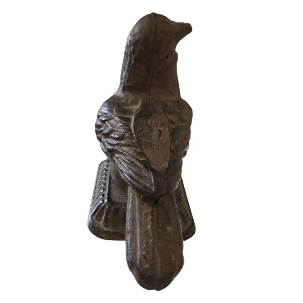 Antique Cast Iron Bird Door Stop Stay Figural Decor Pigeon Dove Bookend Target